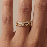 Diamond Wave Ring