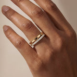 Diamond Double Band Ring