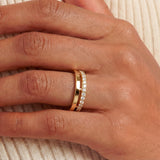 Diamond Double Band Ring
