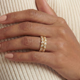 Gold Leaf Eternity Ring
