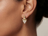Vintage Inspired Diamond Stud Earrings
