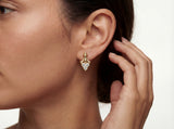 Vintage Inspired Diamond Stud Earrings