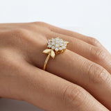 Floral Diamond Ring