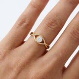 Gold Infinity Diamond Ring