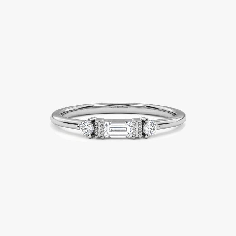 Baguette Diamond Trilogy Ring