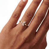 Marquise Diamond Leaf Ring