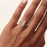 Baguette Diamond Bar Ring
