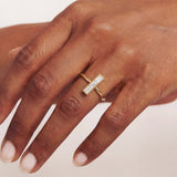 Baguette Diamond Bar Ring
