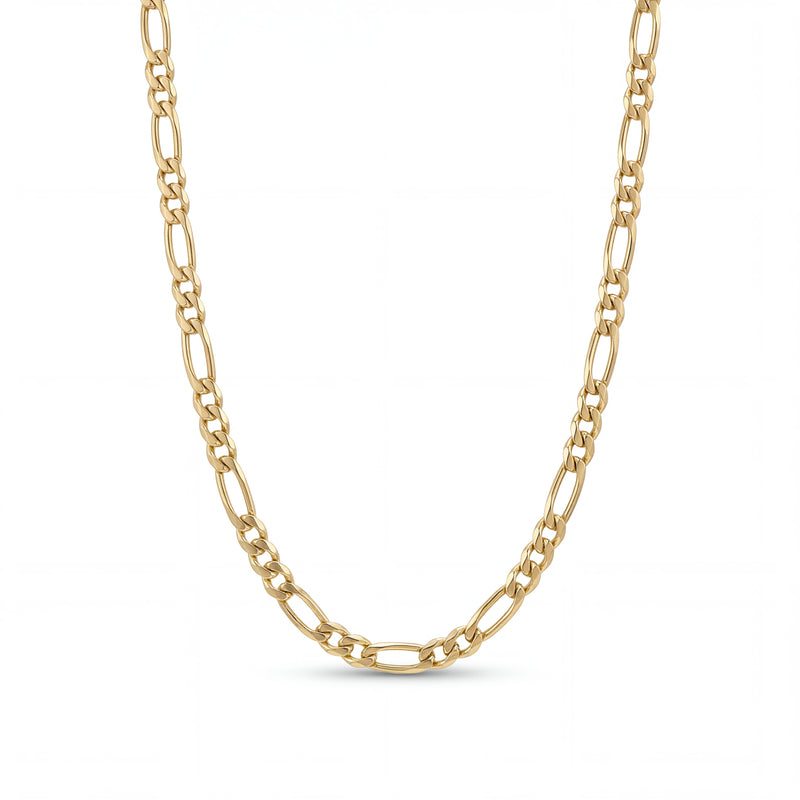 Gold Figaro Chain Necklace