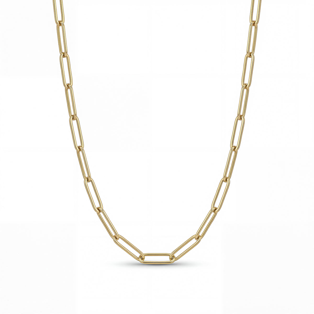 Gold Paperclip Chain Necklace