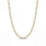 Gold Paperclip Chain Necklace