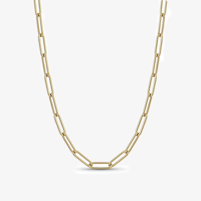 Gold Paperclip Chain Necklace