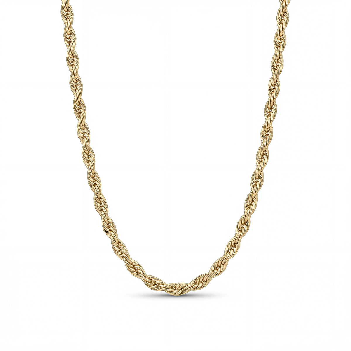 Gold Rope Chain Necklace