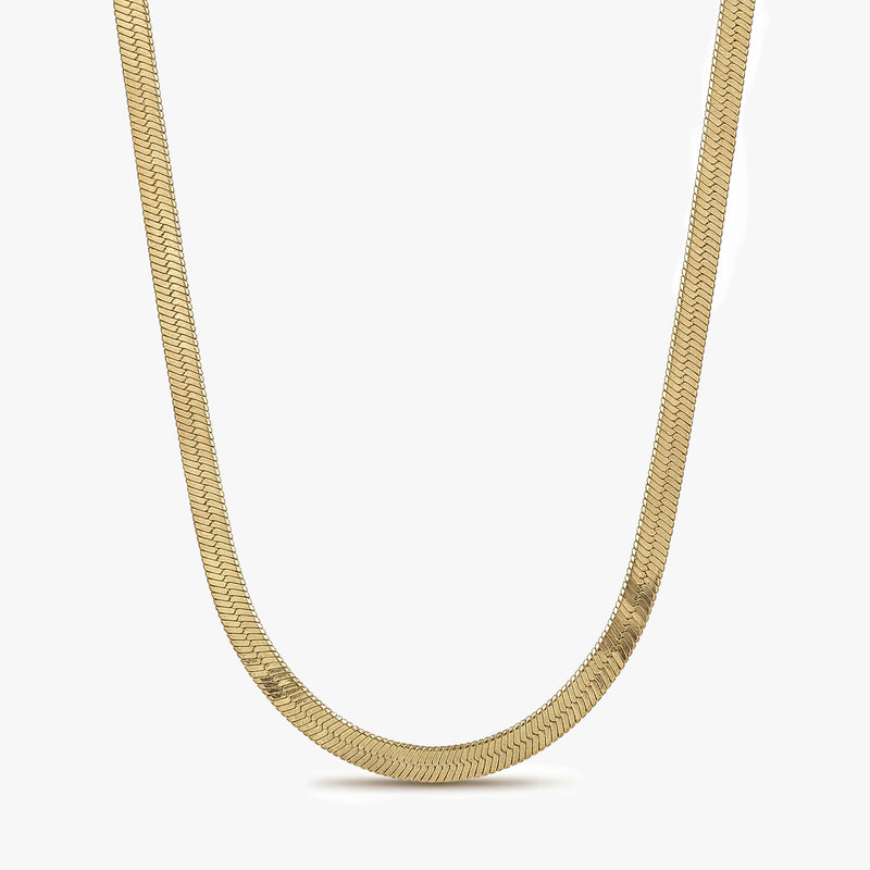Gold Herringbone Chain