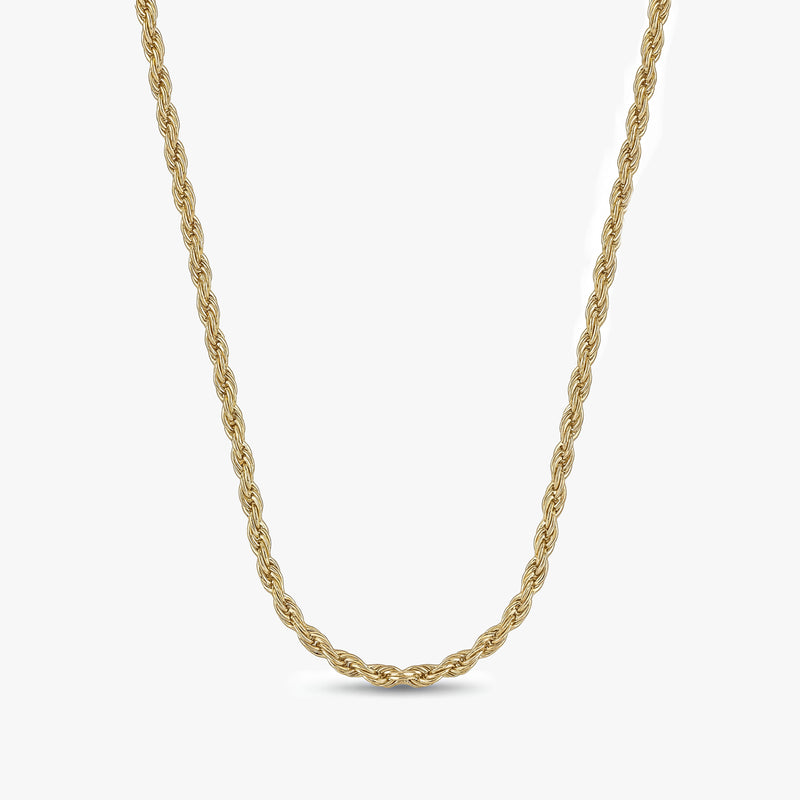 Gold Rope Chain Necklace