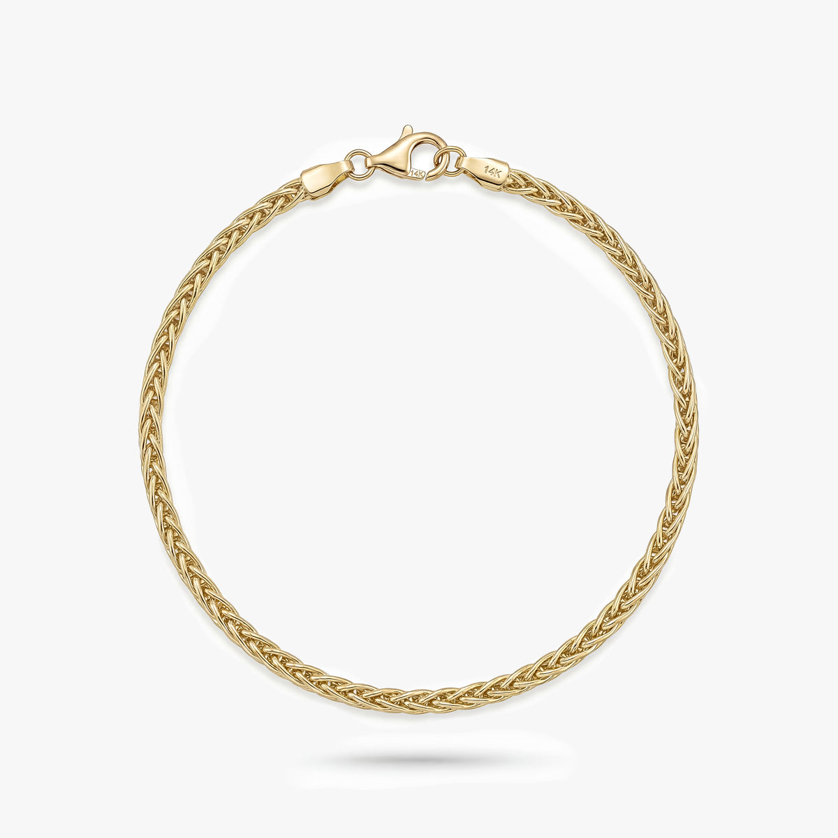Gold Wheat Chain Bracelet
