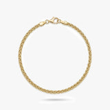 Gold Wheat Chain Bracelet
