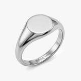 Solid Gold Oval Signet Ring