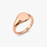 Solid Gold Oval Signet Ring