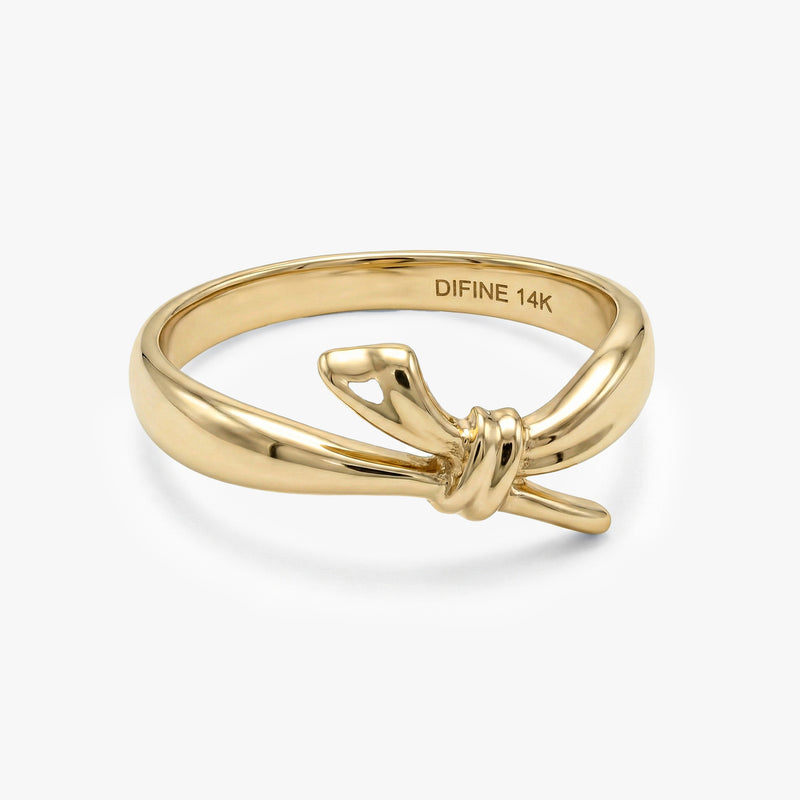 Gold Bow Ring