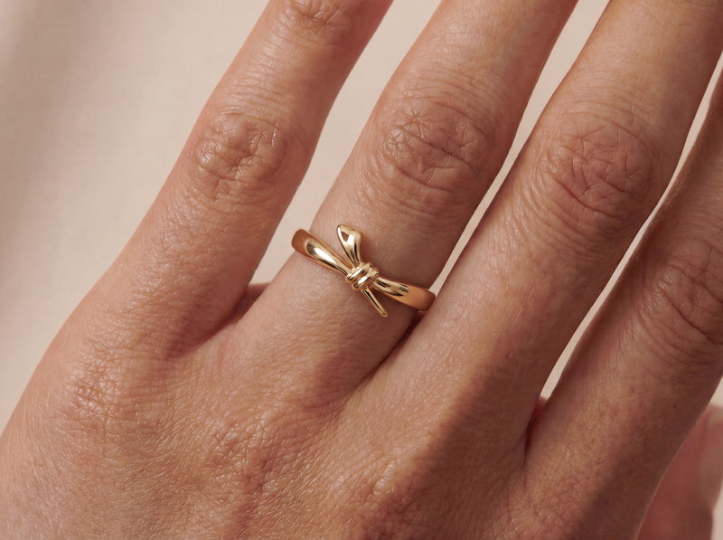 Gold Bow Ring