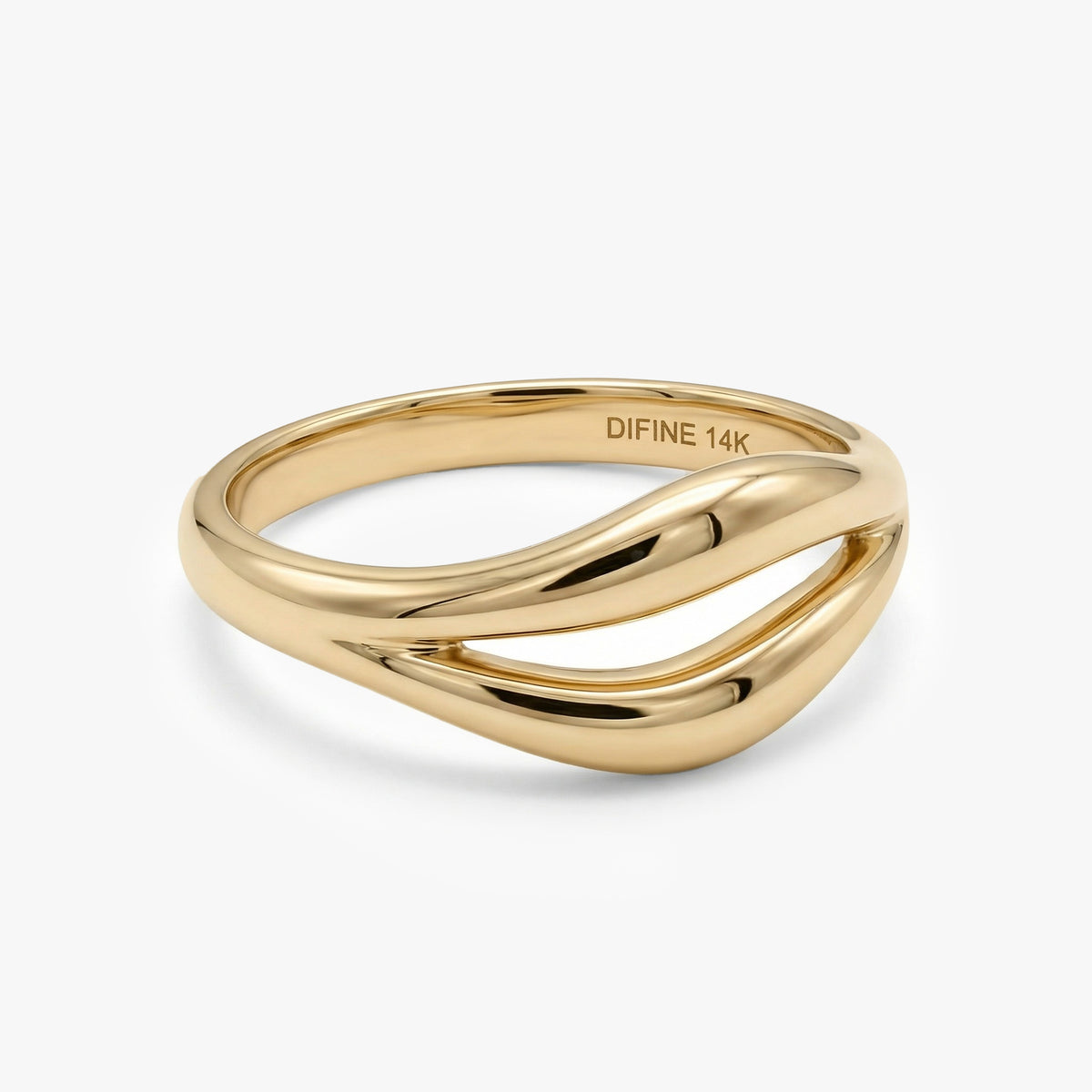 Solid Gold Twist Ring