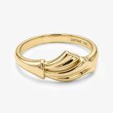 Rippled Gold Ring
