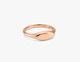 Gold Flat Signet Ring