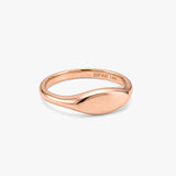 Gold Flat Signet Ring