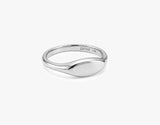 Gold Flat Signet Ring