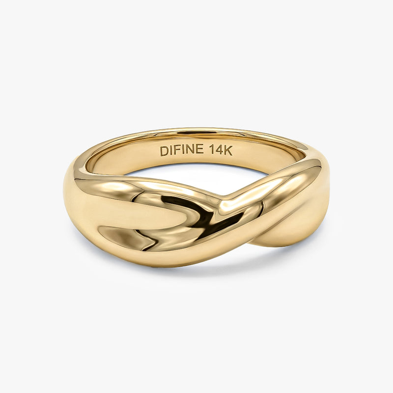 Gold Twist Ring