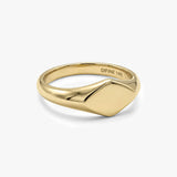 Square Gold Signet Ring