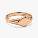 Square Gold Signet Ring