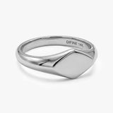 Square Gold Signet Ring