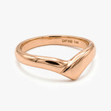 Gold Chevron Ring