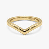 Gold Thin Chevron Ring