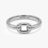 Solid Gold Linked Ring