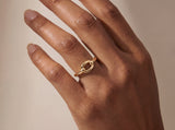Solid Gold Linked Ring