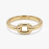Solid Gold Linked Ring