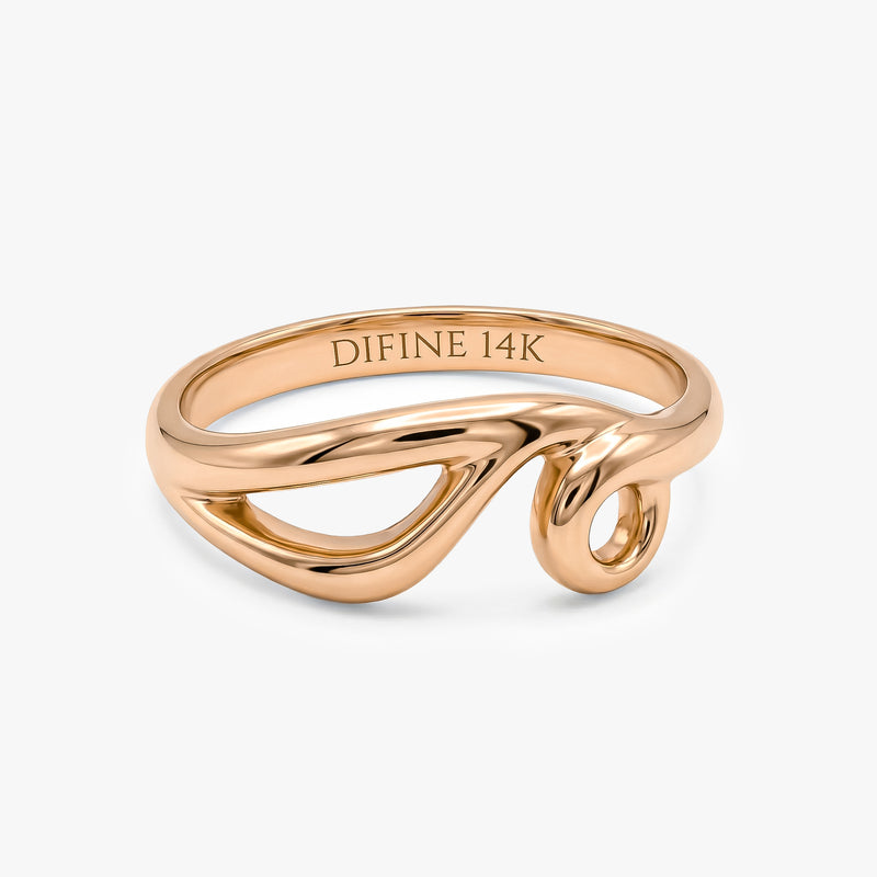 Minimalist Gold Twist Ring