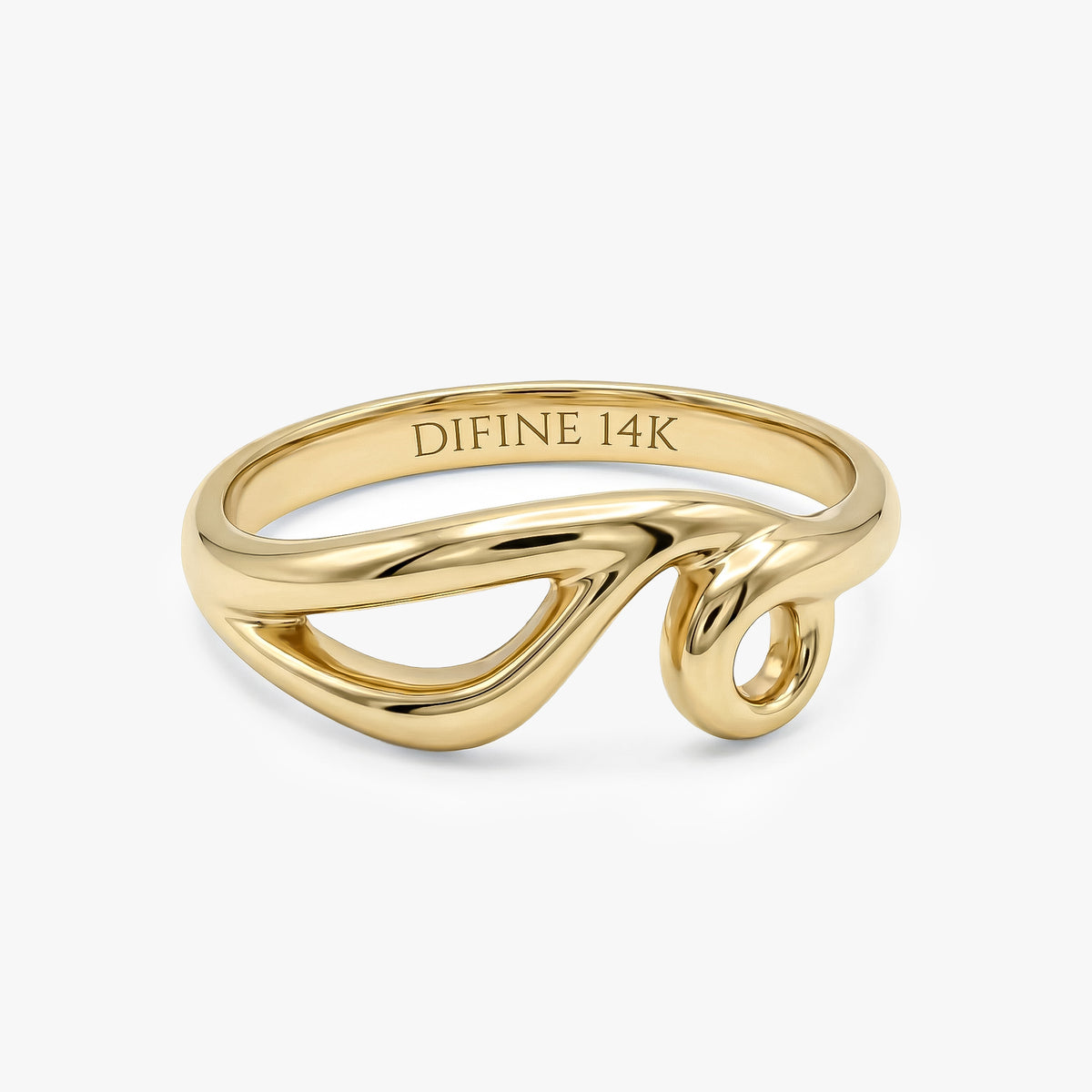 Minimalist Gold Twist Ring