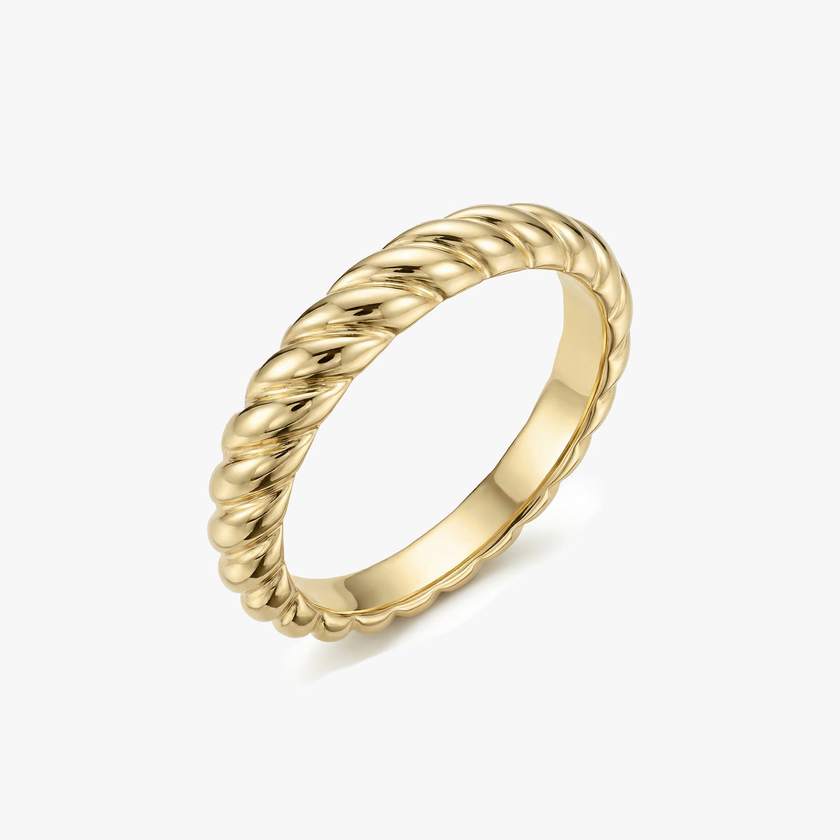 Gold Rope Twist Ring