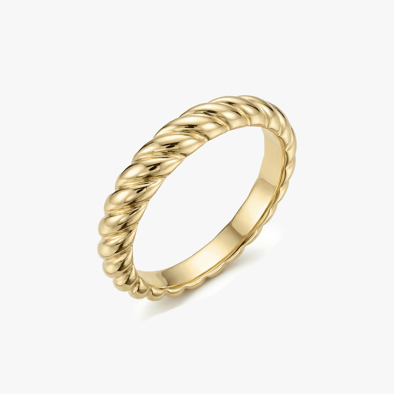 Gold Rope Twist Ring