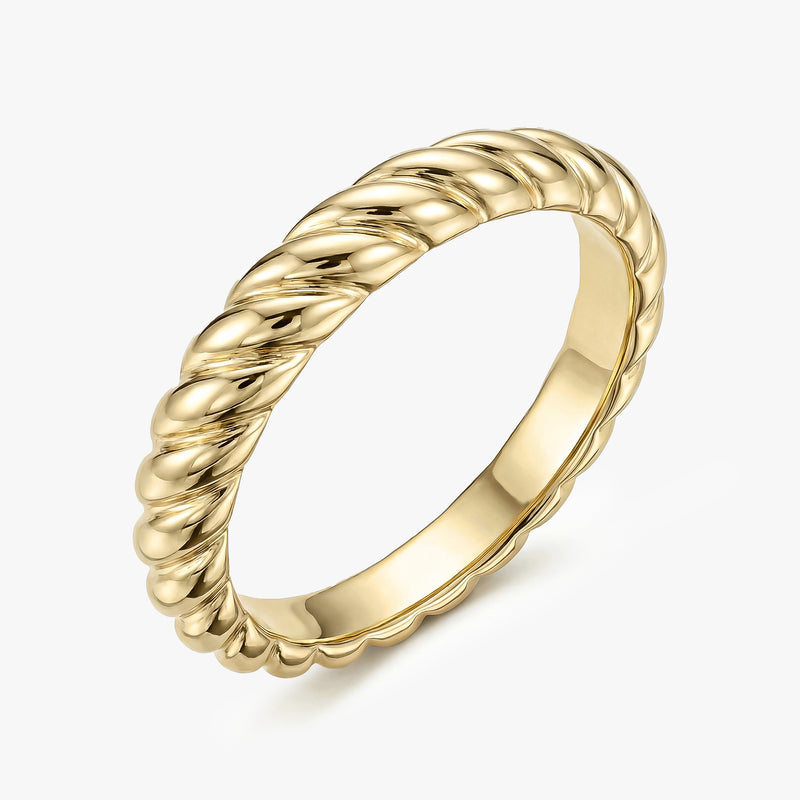 Gold Rope Twist Ring