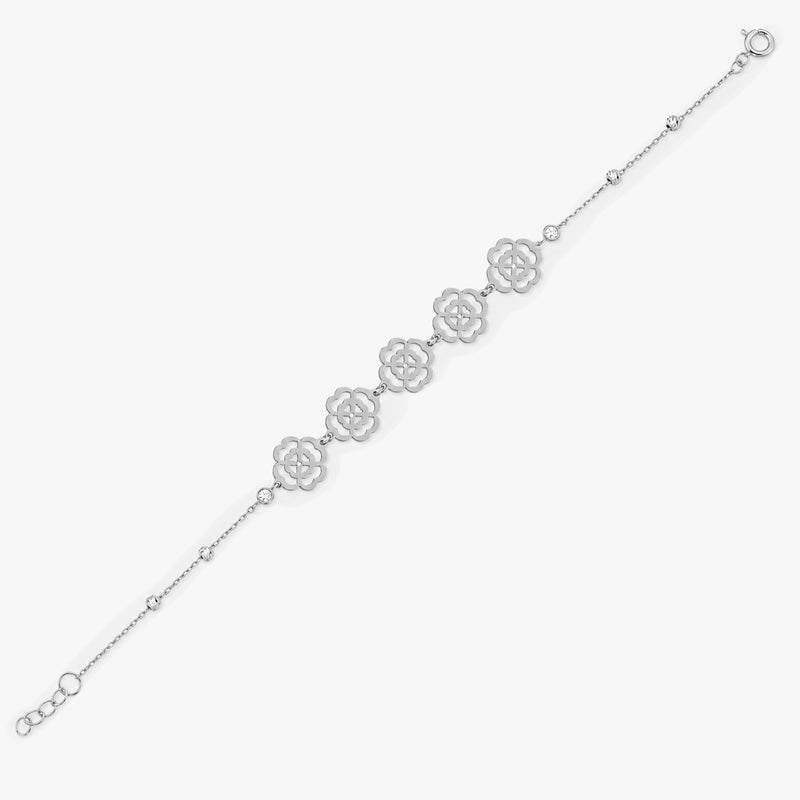 Four Leaf Clover Bracelet in Gold