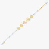Four Leaf Clover Bracelet in Gold