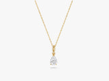Gold Pear Gemstone Necklace