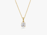Gold Round Gemstone Necklace