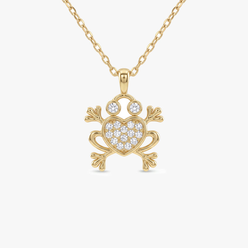 Gold Frog Necklace