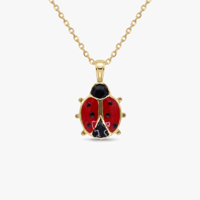 Gold Ladybug Necklace